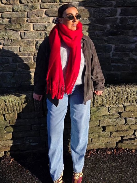 Topshop premium real suede bomber jacket in chocolate