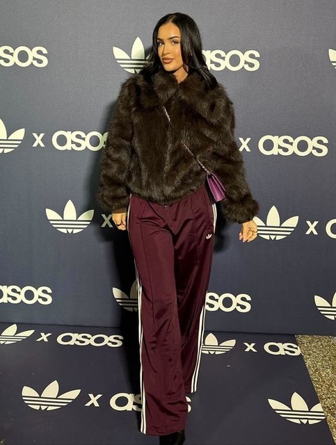 adidas Originals Firebird Loose track pants in burgundy