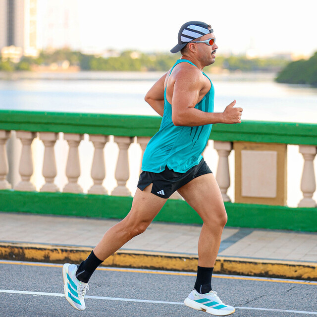 adidas Adizero Archive Running Singlet - Turquoise | Free Shipping