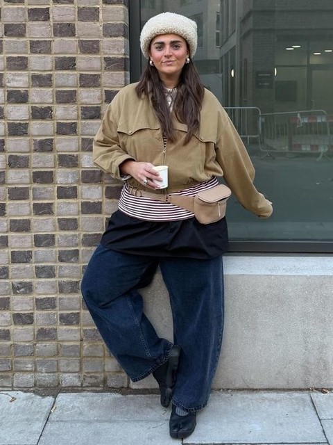 ASOS DESIGN high waisted barrel leg jeans in blue black