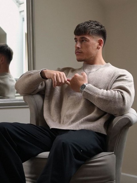 Weekday jumper in beige exclusive to ASOS