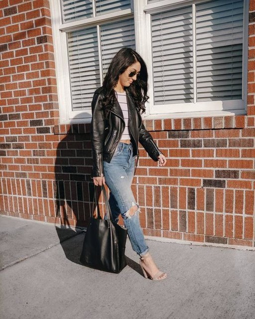 simplynancyblog - Balfern Leather Biker Jacket