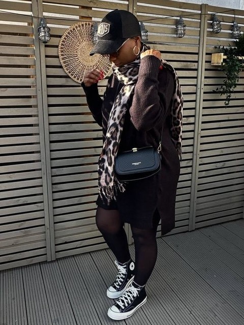 ASOS DESIGN long sleeve mini dress with split hem 