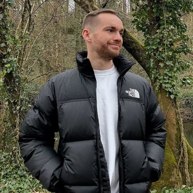 The North Face Retro Nuptse down puffer jacket in black