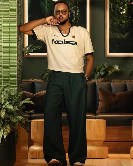 ASOS DESIGN cropped oversized polo with chest embroidery and contrast collar in cream