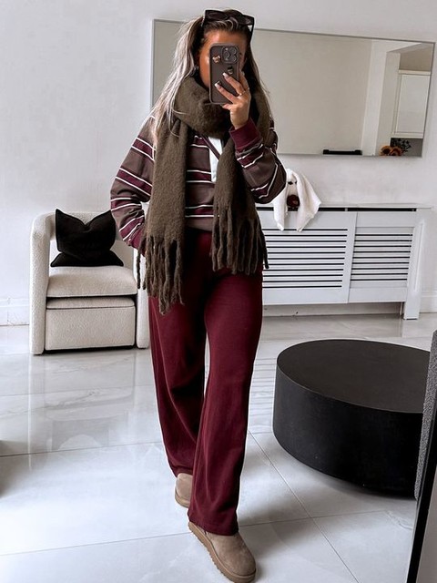 My Accessories supersoft oversized blanket scarf in dark brown