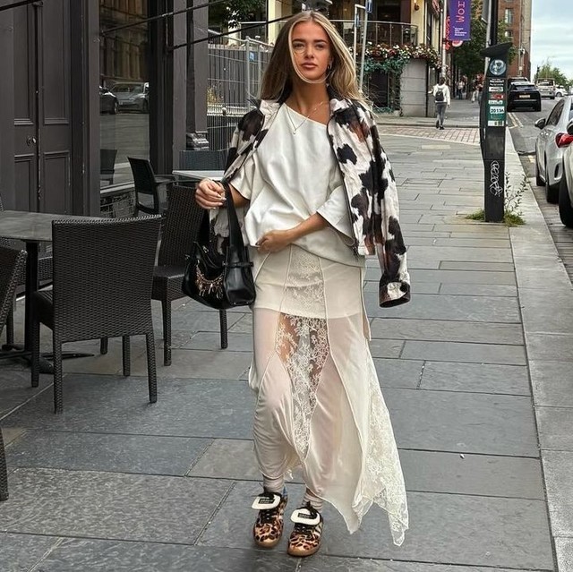 adidas Originals samba trainers in leopard print - BROWN