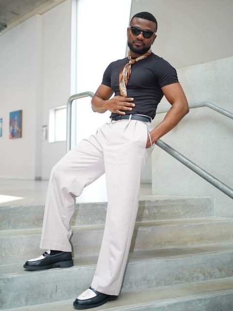 ASOS DESIGN smart faux leather belt with silver buckle in black