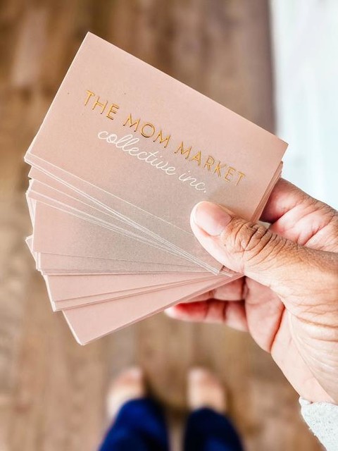 Visitenkarten mit Folienprägung