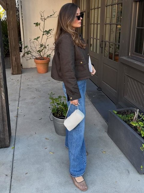 ASOS DESIGN Lisse round-toe slingback ballet flats in taupe weave