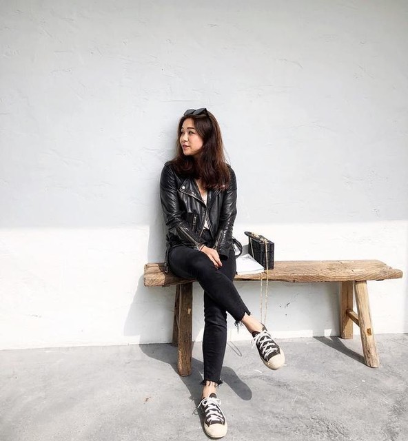 Yihan? - Balfern Leather Biker Jacket