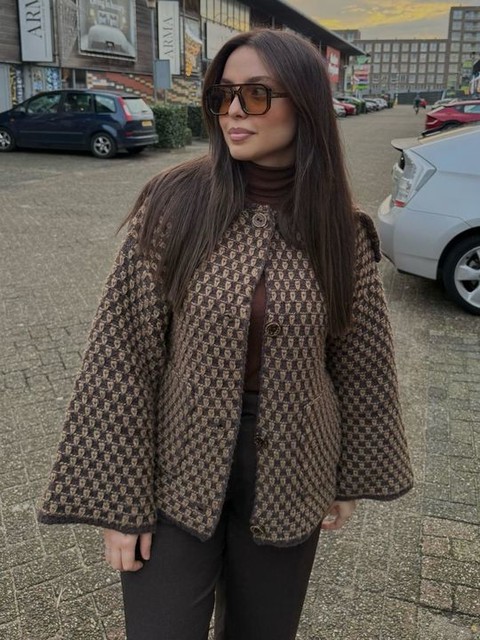 Reclaimed Vintage boxy harrington jacket in plaid - part of a set