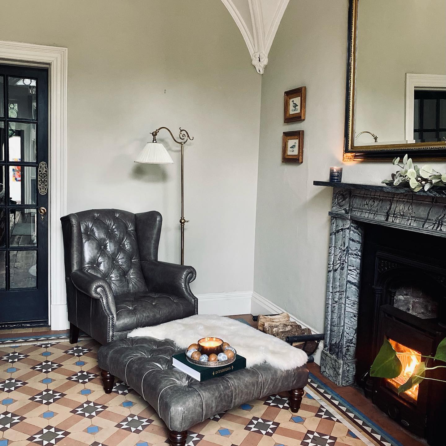 Palace Leather Wing Chair DFS