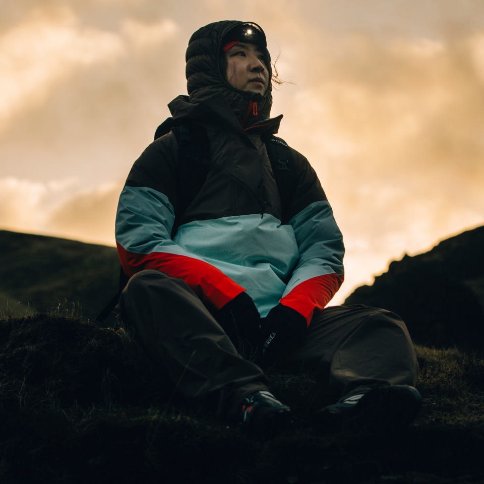 adidas Terrex Xploric 2.5L Climaproof Anorak - Brown | Free