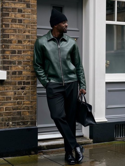 ASOS DESIGN smart oversized tapered fit trousers in black