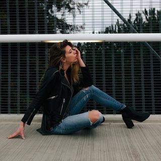 Madeline Skinner - Balfern Leather Biker Jacket