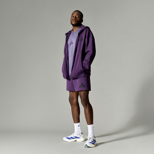 adidas Z.N.E. Full-Zip Hooded Track Jacket - Beige | Free Shipping