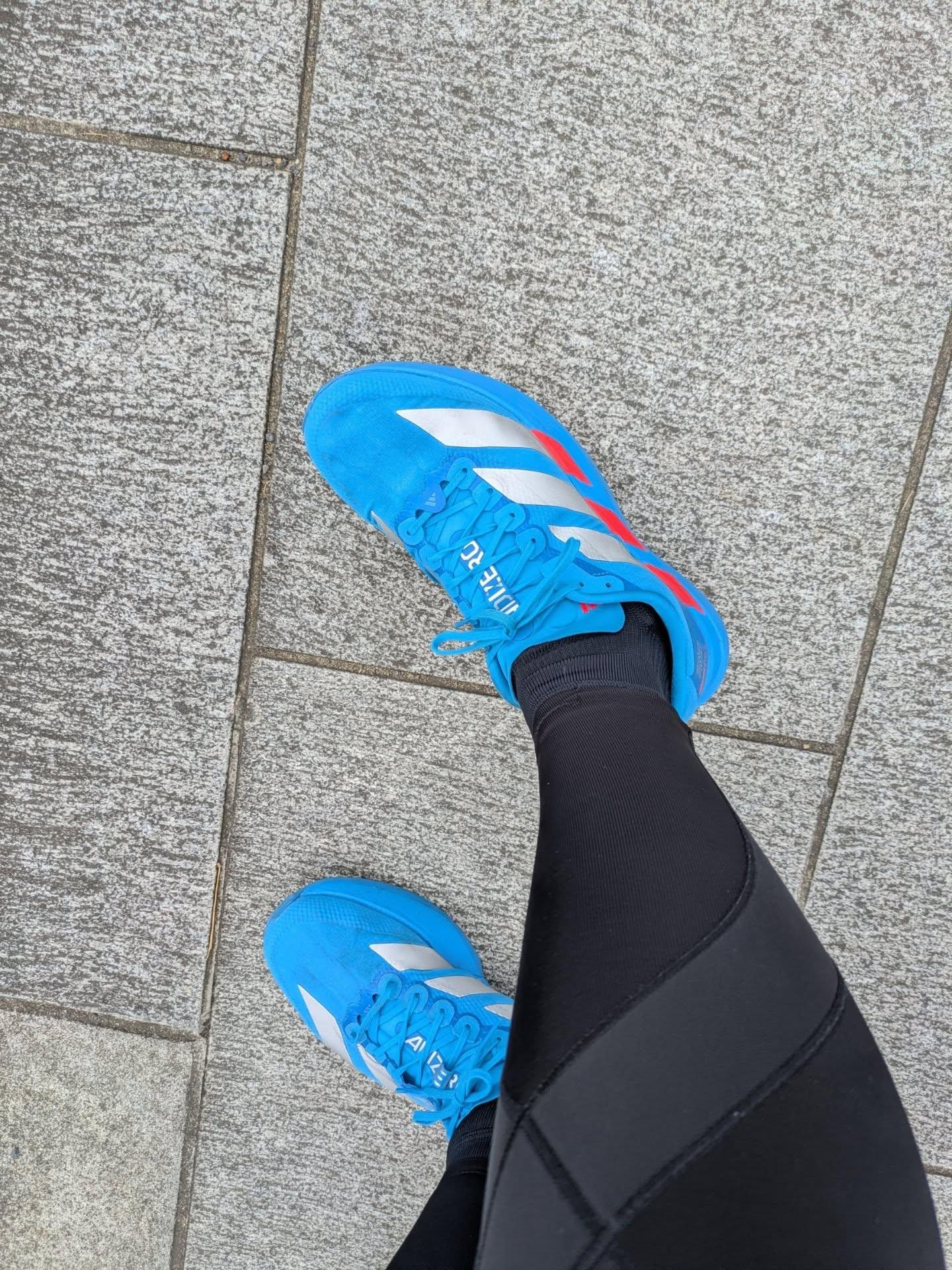 adidas Adizero EVO SL Woven Running Sneakers - Blue | Free