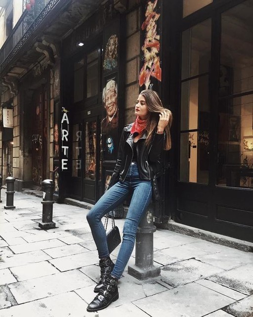 Hélène Fauran ? - Balfern Leder Bikerjacke