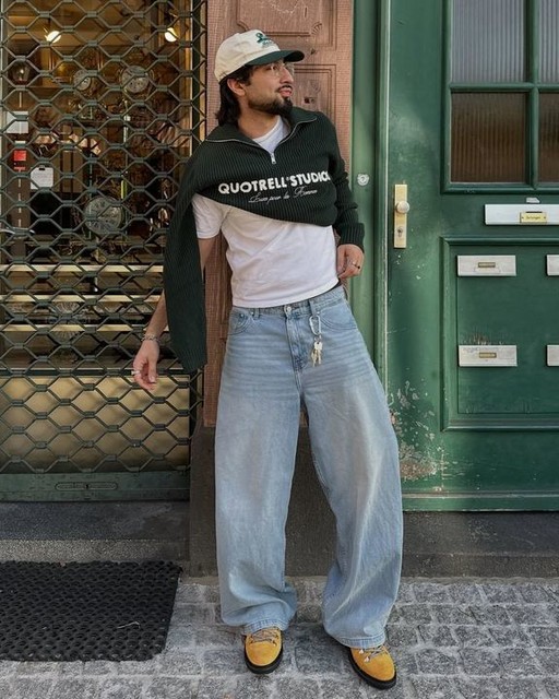 ASOS DESIGN super baggy jeans in 90's stone wash