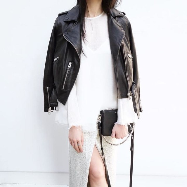Marilee - Balfern Leather Biker Jacket