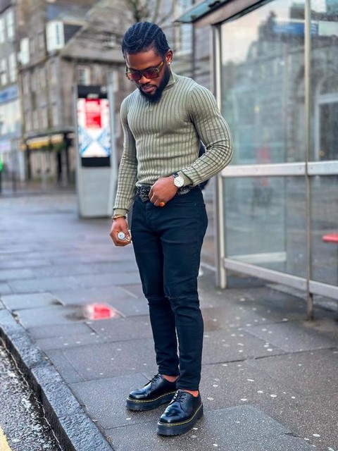 ASOS DESIGN knitted washed muscle rib quarter zip funnel jumper in khaki