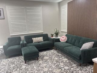Allie 4 Piece Tufted Velvet Sofa Set | Living Spaces