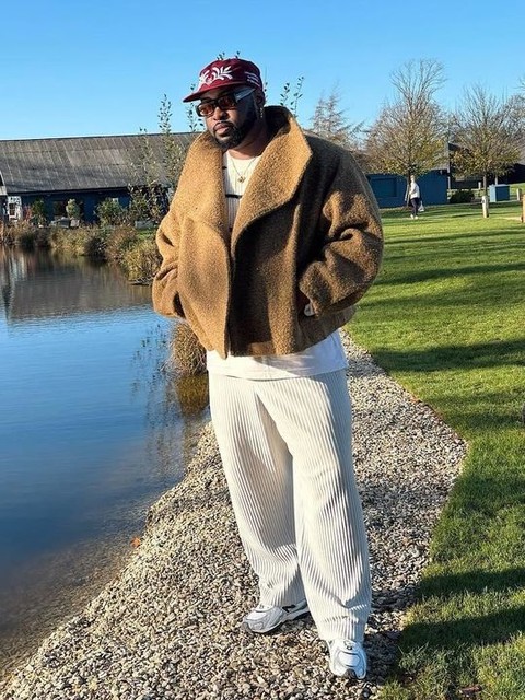 ASOS DESIGN Curve cozy funnel neck oversized jacket in olive