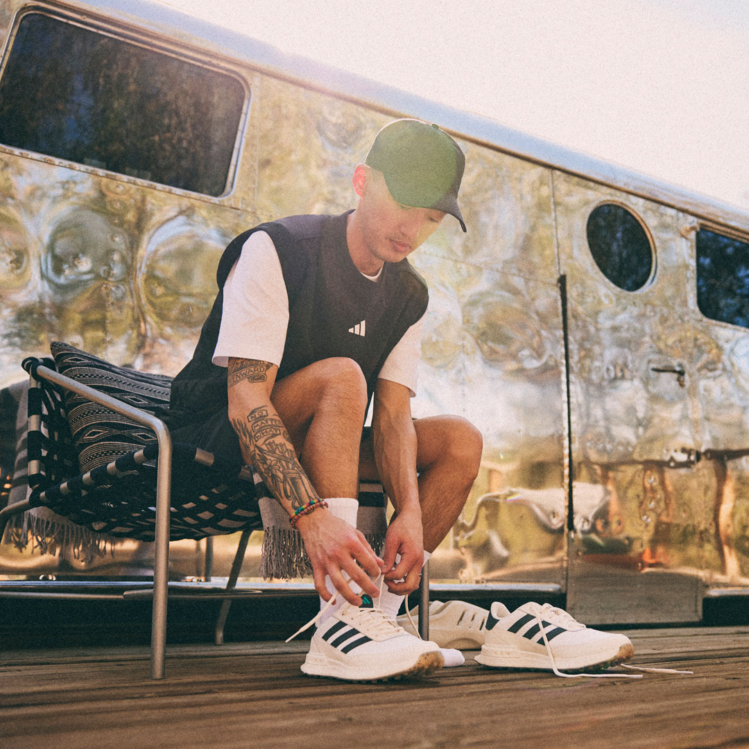 アディダスゴルフシューズS2G SpikelessLeather adidas S2G 24 Leather Spikeless Golf Sneakers - White | Free