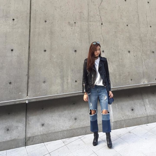J E E N A 정지나⚡️ - Balfern Leather Biker Jacket