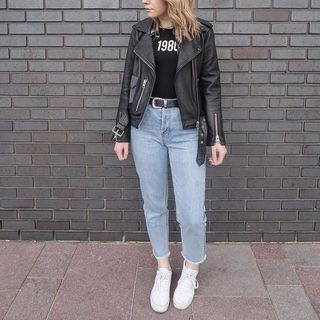 Natasha Amanda Hide. - Balfern Leather Biker Jacket