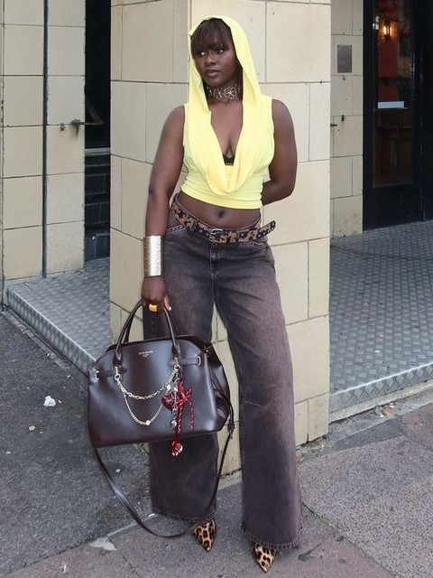 ASOS DESIGN super baggy jeans with embroidery in washed brown