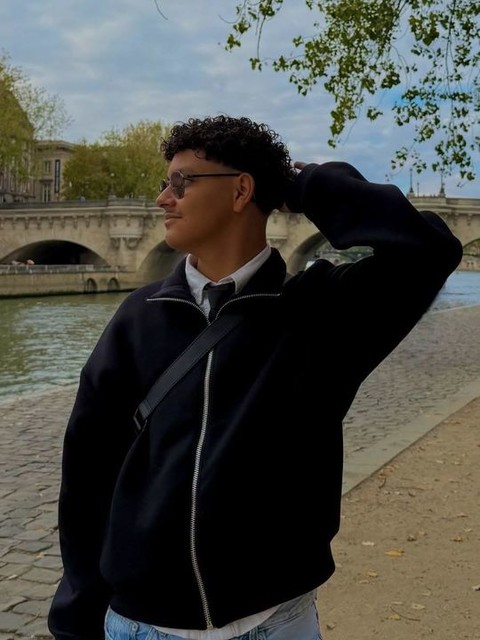 Bershka Zip sweatshirt in black