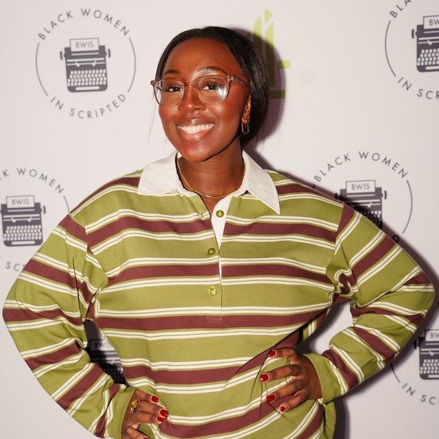 Reclaimed Vintage stripe rugby long sleeve polo in green and brown