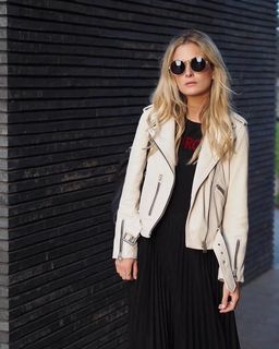 ? Naomi Ross ? - Balfern Leather Biker Jacket